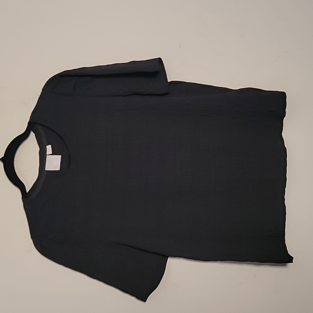 Zero Degrees Black T-shirt Sz L Minimalist Capsule Elevated Basic Neutral